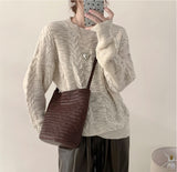 Woven Leather Hobo Bag Leather Woven hobo bag Leather For Women woven leather bucket bag​