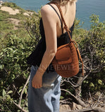 Woven Mini Bag Woven Leather Bucket Bag Leather Bucket Shoulder Bag Womens 