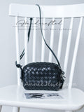handwoven leather crossbody bag
interwoven leather crossbody bag
woven leather camera bag