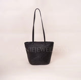 Small Woven Bucket Bag Woven Tote Bag Leather Small Woven Tote Bags For Women 