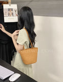 Small brown Leather Woven Tote Bag Woven Leather Tote Bags Womens 