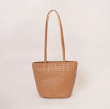 Small brown Leather Woven Tote Bag Woven Leather Tote Bags Womens 