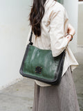 Women's Leather Hobo Bags green Leather Hobo Bag Zip Hobo Bag 