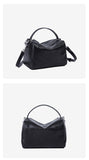Black Leather Zip Crossbody Bag Zip Top Leather Crossbody Bag Womens - Annie Jewel