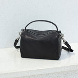 Black Leather Zip Crossbody Bag Zip Top Leather Crossbody Bag Womens - Annie Jewel
