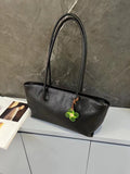 The Tote Bag Black Leather Medium Black Leather Purse Womens 