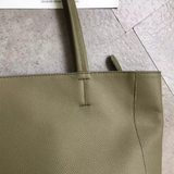 Genuine Leather Tote Bag green Soft Leather Ladies Purse Leather Work Laptop Bag 