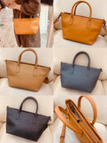 Zipper Leather Mini Tote Purse For Women