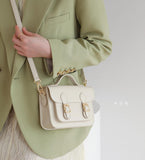Womens Mini Leather Satchel Bags Purses - Annie Jewel