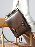 genuine leather backpack purse for ladies