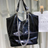 Womens Patent Leather Tote Bag Leather Over The Shoulder Purse 