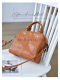 genuine leather top handle crossbody bag leather satchel with shoulder strap