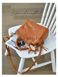 genuine leather top handle crossbody bag cognac leather satchel with shoulder strap