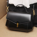 black satchel purse for women