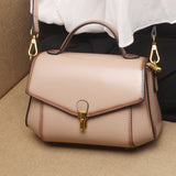 genuine leather satchel purse for women