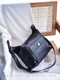 Womens Black Leather Satchel Bag Black Crossbody Satchel 