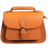  Genuine Leather Saddle Bag Purse Crossbody ladies satchel handbags