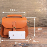 Ladies Leather Satchel Leather Saddle Bag Purse Crossbody Satchel Handbags 