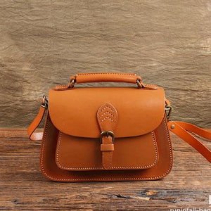 Ladies Leather Satchel Leather Saddle Bag Purse Crossbody Satchel Handbags 