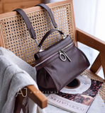 Leather Satchel For Women Brown Satchel purse Ladies Satchel Handbags 