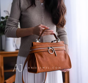 Leather Satchel For Women Brown Satchel Handbag Ladies Satchel Handbags 