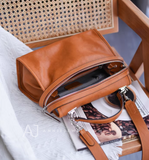 Leather Satchel For Women Brown Satchel bag Ladies Satchel Handbags 