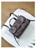 small genuine leather shoulder purse 
leather messenger bag women leather flap purse with strap