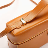 Tan Leather Vanity Bag