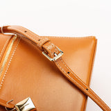 Tan Leather Vanity Bag