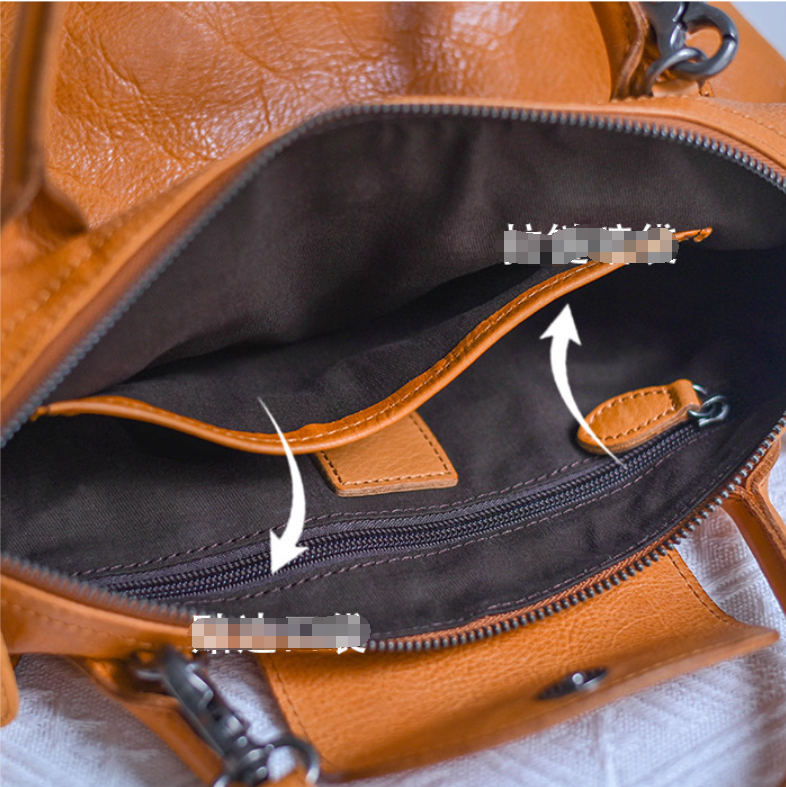 Soft Leather Tote With Zipper Genuine Leather Crossbody Tote Womens Annie Jewel