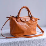 small leather tote bag Soft Leather Tote With Zipper Womens 