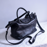 black leather tote Soft Leather Tote With Zipper small leather tote bag Womens 