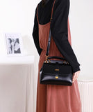 black satchel handbag satchel shoulder bag Flap Crossbody Bag