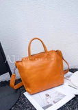 tan leather tote handbag Genuine Leather Satchel Bag Ladies