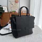 Black Leather Satchel Handbag Genuine Leather Satchel Bag Ladies womens black leather handbag