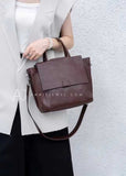 leather tote handbags Genuine Leather Satchel Bag Ladies