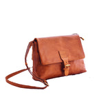 Genuine Leather Medium Satchel Purse Cross Body Satchel For Women 