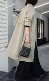 Woven Leather Zip Top Handbag Brown Leather Crossbody Box Bag Women