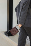 Genuine Leather Woven Satchel Bag brown Rectangular Woven Leather Handbag Womens