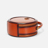 Leather Bumblebee Circle Round Saddle Bags - Annie Jewel