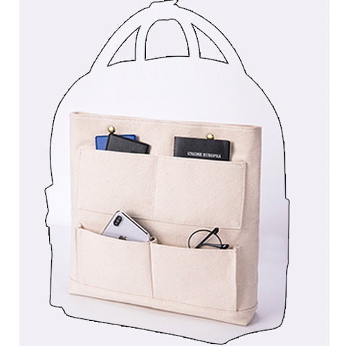 Bag in Bag Organizer Insert for Drawstring Bucket Bag Handbag Organizer  Multi-Pocket - Red - CX18CHTGQ7N