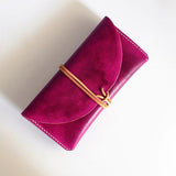 Leather Folded Long Wallet Clutch Phone Purse Wallet - Annie Jewel