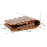 Slim Leather Wallet Folded Small Wallet Card Wallet - Annie Jewel