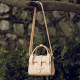 Small Womens Leather Satchel Crossbody Bag - Annie Jewel