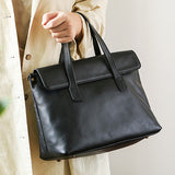 Leather Satchel Laptop Briefcase Handbags