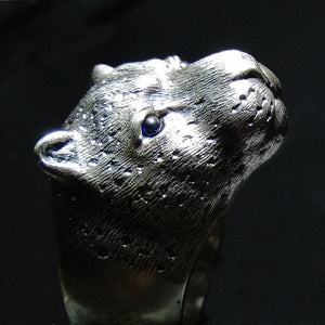 Handmade Silver Ring Panther Leopard Unique Cute Adjustable Wrap Ring Christmas Gift Jewelry Accessories Women Men - Annie Jewel