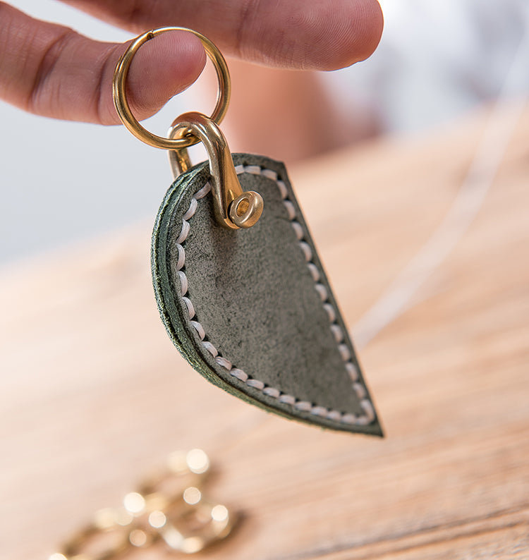 DIY Leather Shape Keychains » Lovely Indeed