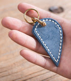 DIY Kit Genuine Leather Heart Key Chain Handmade Cute Gift Women Mens - Annie Jewel