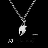Silver Necklace Unique Cancer Zodiac Astrology Constellation Charm Chokers Gift Jewelry Accessories Women Christmas - Annie Jewel