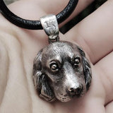 Handmade Vintage Silver Necklace Pendant Dog Labrador Retriever Pet Unique Cute Necklace Pendant Christmas Gift Jewelry Accessories Women - Annie Jewel